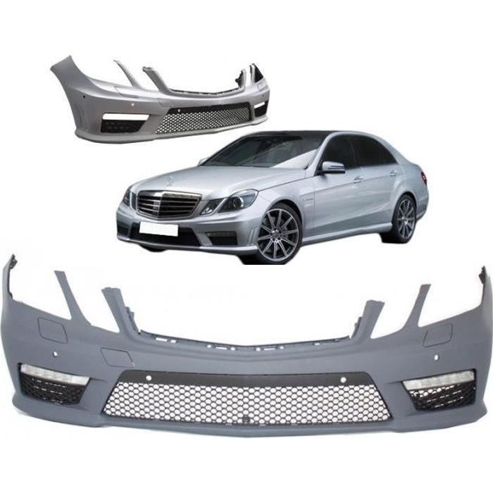 PARE CHOC PARECHOC AVANT EN ABS MERCEDES CLASSE E W212 LOOK AMG E63 DE 03/2009 A 04/2013 + LED