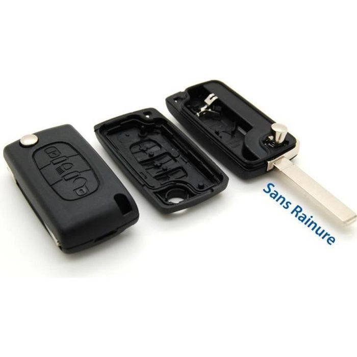Coque clé plip bouton Phare Citroen C4 Picasso