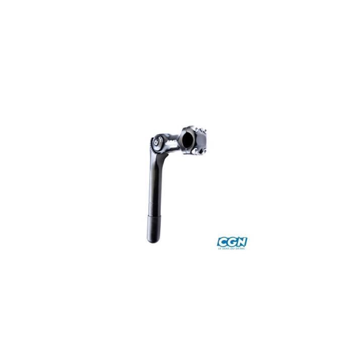 Potence reglable plongeur d25.4 l90 uno alu noir ouvrable 0 a 60° (cintre 25.4)