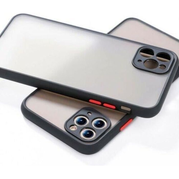 Coque Pour iPhone 11 Hybride Luxe Antichoc Noir