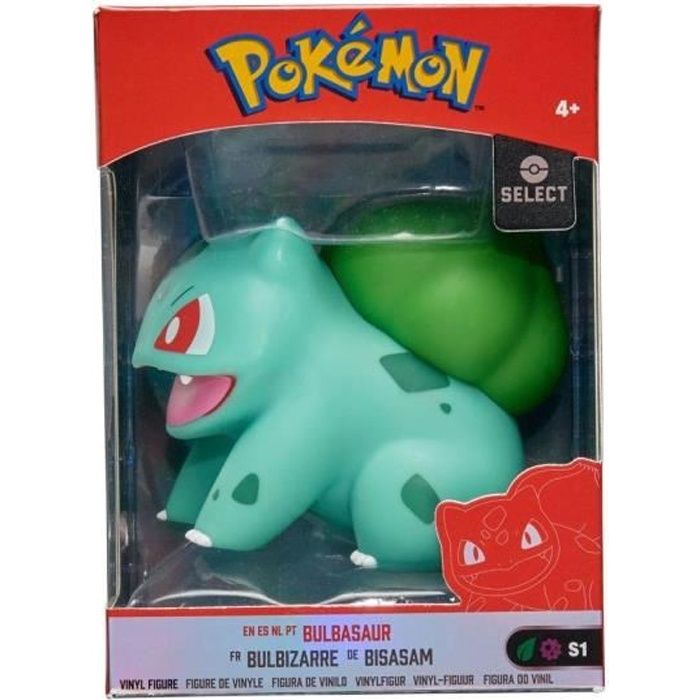 Coffret Pokemon Bulbizarre 10 Cm - Figurine Select Serie 1 Collector - Pokemon Kanto - Jouet Garcon