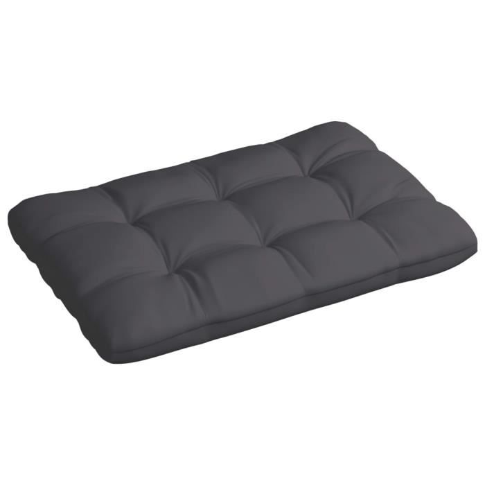 ����4991Coussin de palette - Coussins pour fauteuils canapés moderne -Anthracite 120x80x12 cm Tissu