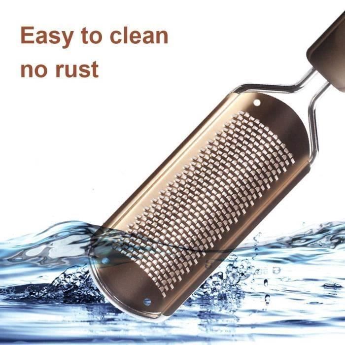 Outil Coupe Cuticule De Fichier Pied D'acier Inoxydable, Solvant De Calus Fichier Pied, Pedicure Foot File Remover - Nettoyeur