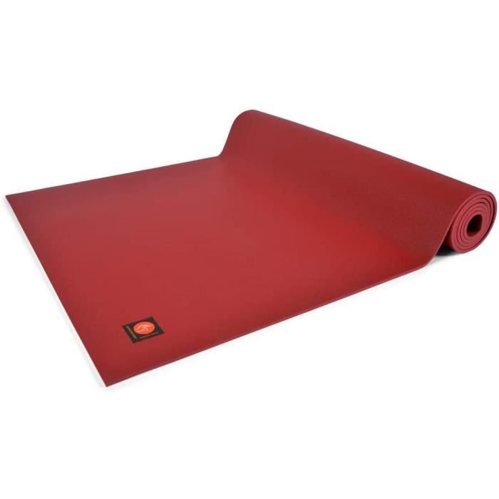 TAPIS DE YOGA Mudra Tapis de Yoga Excellence Mat 185cm x 63cm x 45mm 100 Latex Bordeaux443