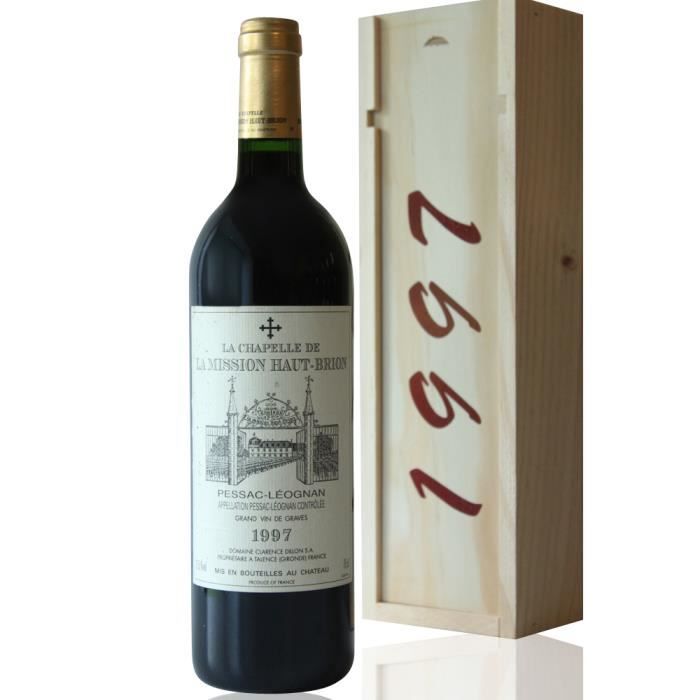 Coffret Château La Chapelle de la Mission Haut Brion 1997 Rouge 75cl AOC Pessac-Léognan
