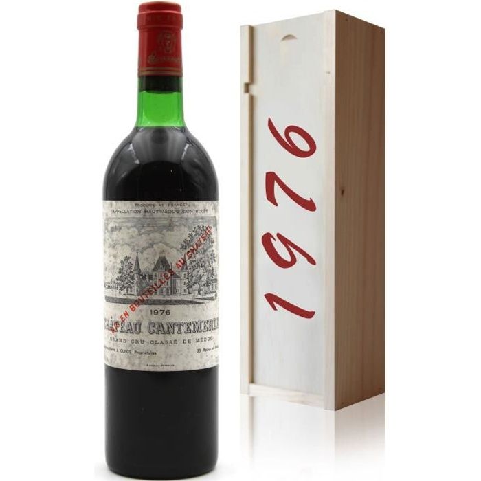 Coffret Château Cantemerle 1976 Rouge 75cl AOC Haut-Médoc