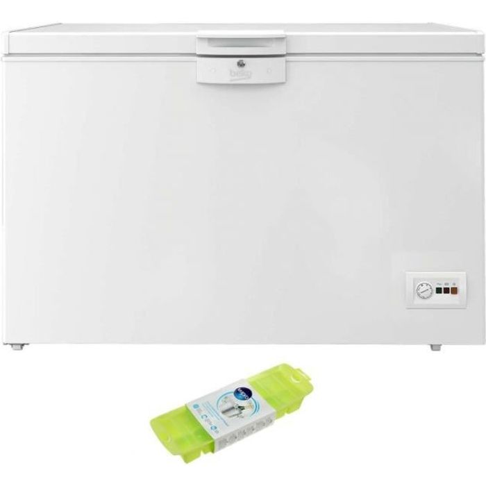 BEKO Congélateur coffre blanc 284L Autonomie 45h MinFrost Freezer Guard 68 Blanc