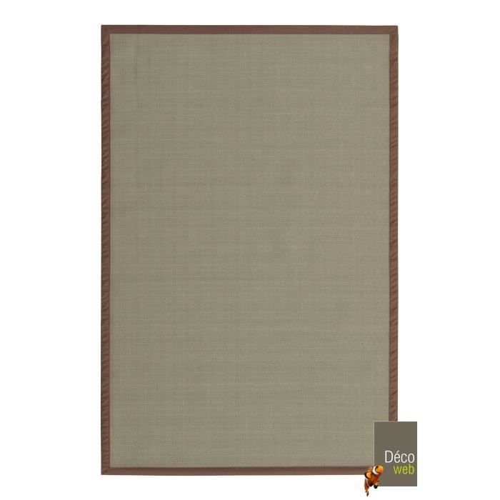Tapis extérieur PVC tressé - Taupe - 160 x 230 cm
