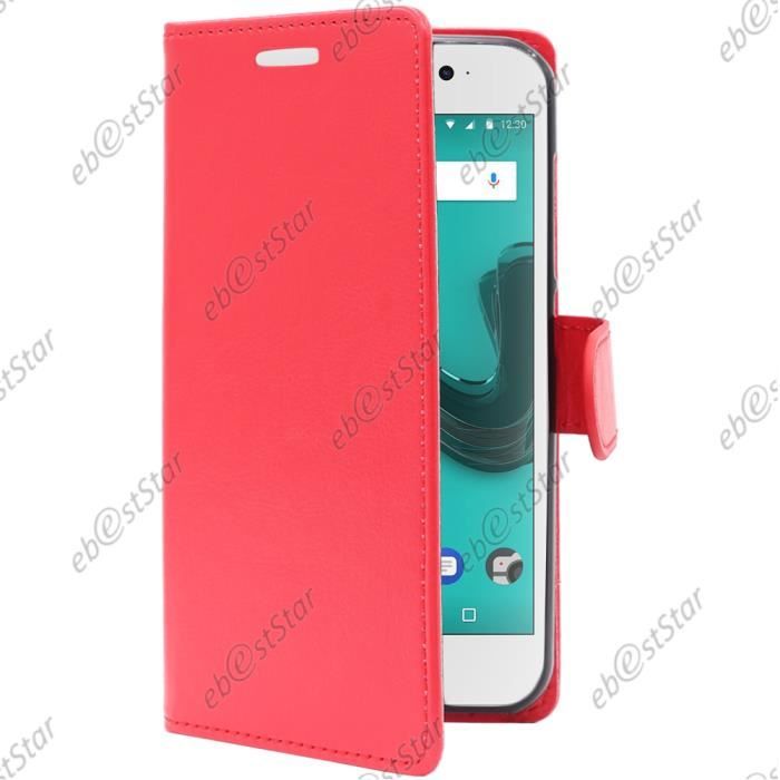 ebestStar ® Etui Portefeuille Protection pour Wiko Wim Lite, Couleur Rouge