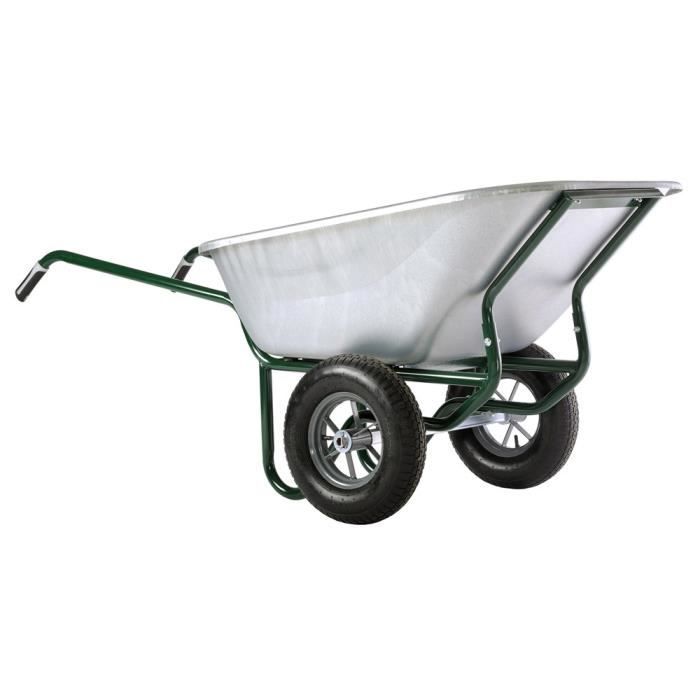 HAEMMERLIN Brouette galva 2 roues gonflées - 230L