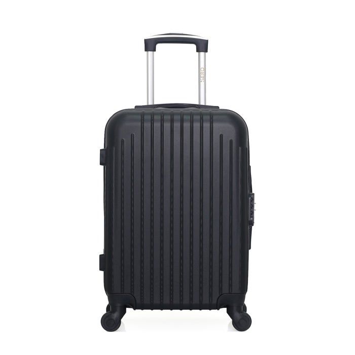 HERO – VALISE CABINE - ABS – 55cm – 4 roues – CARPATES – NOIR