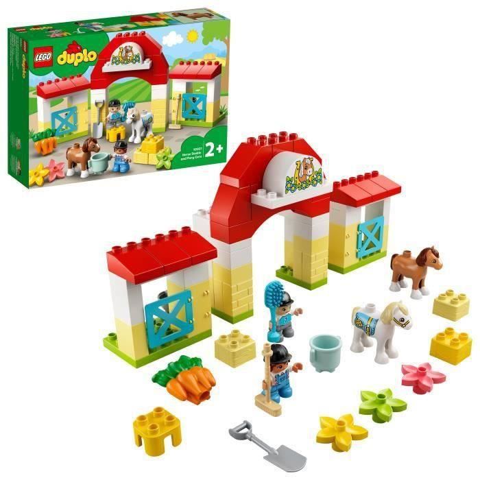 SHOT CASE - LEGO 10951 DUPLO Town L'écurie et Soins de Poneys Jouet avec Figurines pour Enfant de 2 Ans et +