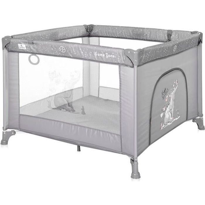 Parc bébé pliant / parc pliable pour bébé GAME ZONE Lorelli gris