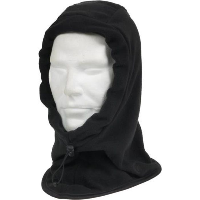 Cagoule hiver Cagoule noir polaire