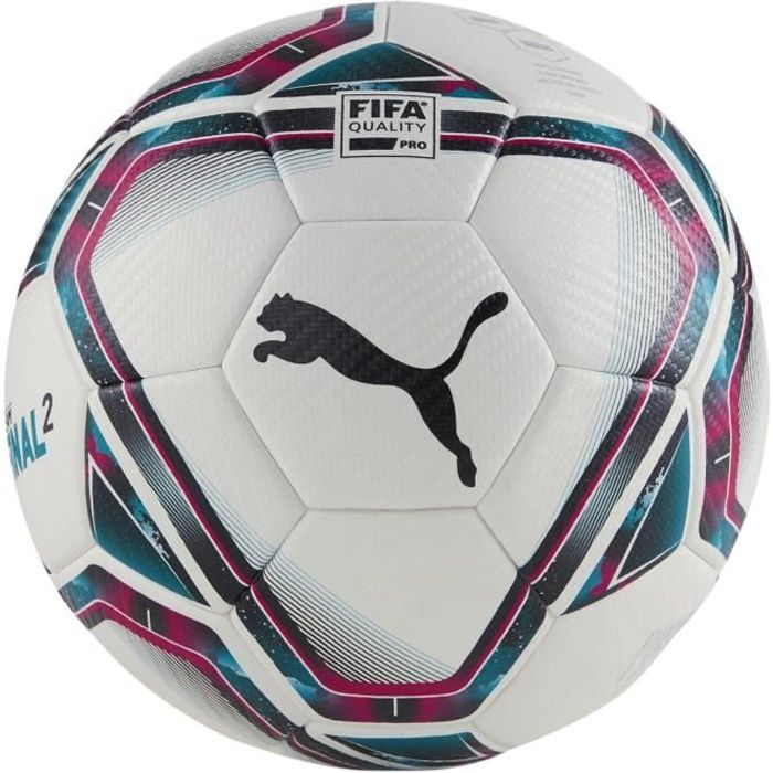 Ballon Puma Final 2 Fifa Quality Pro - blanc/rose rouge/bleu clair - 37 cm