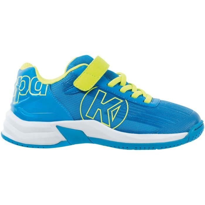 Chaussures de handball enfant Kempa Attack 2.0  - bleu/jaune fluo - 36
