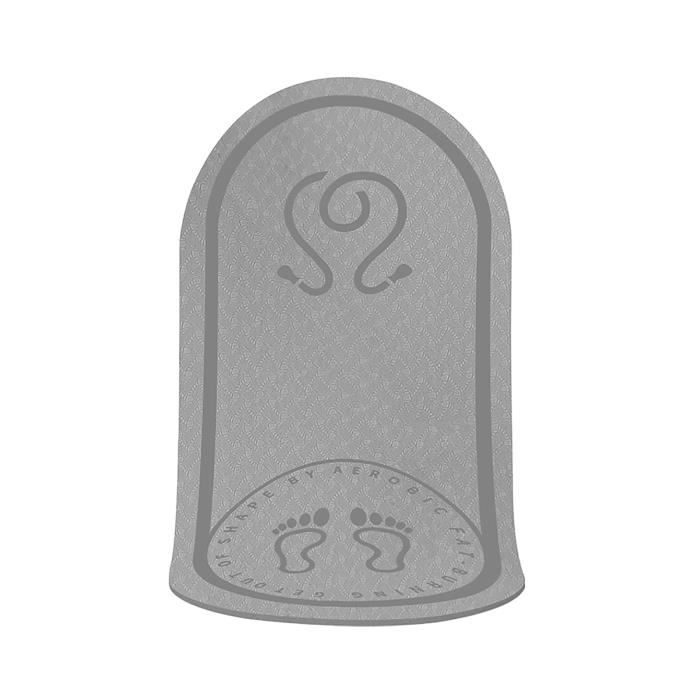 Tapis de corde à sauter TPE coussin de sport silencieux coussin d'exercice pour corde à sauter accessoires de Fitness gris