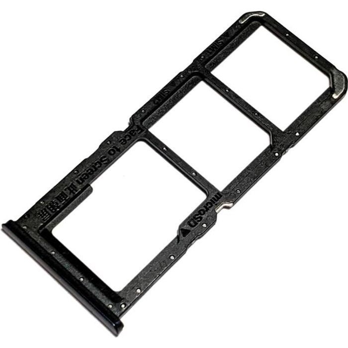 Tiroir Carte Dual SIM et Support Carte Mémoire micro-SD pour Oppo A54 5G, Piece de Remplacement Original, Noir