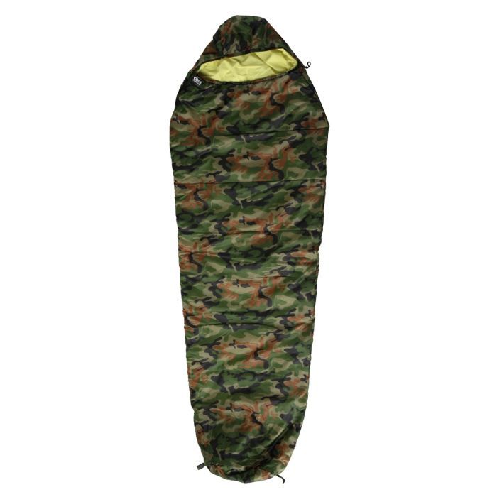 SPRINGOS Sac De Couchage Momie 73 X 210 Cm – Été, Capuche, Fermeture Éclair Double, Compact Avec Sac De Rangement, Camping & Rando