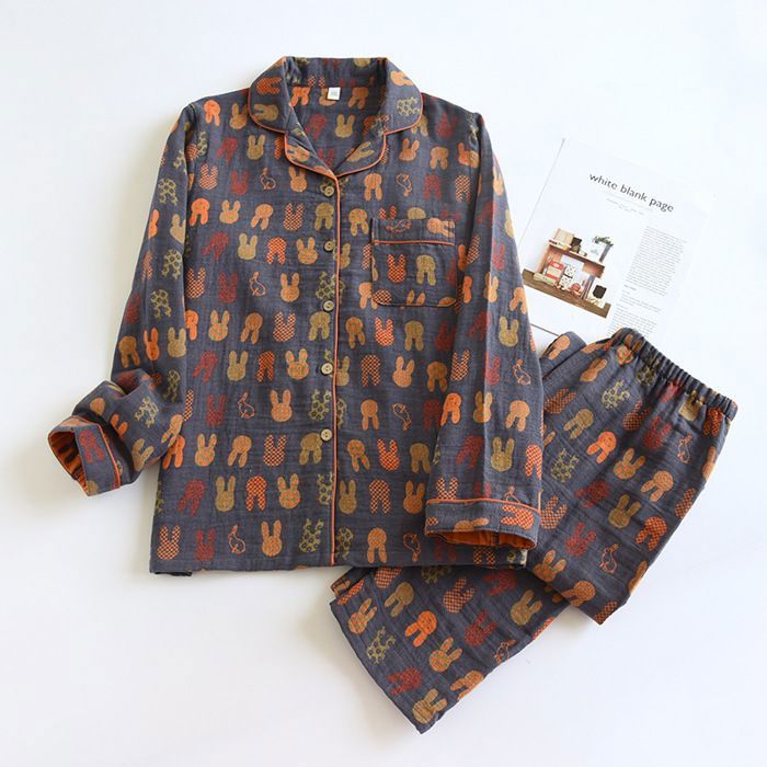 Ensembles de pyjamas en fil de coton pour couples,pyjamas College ...