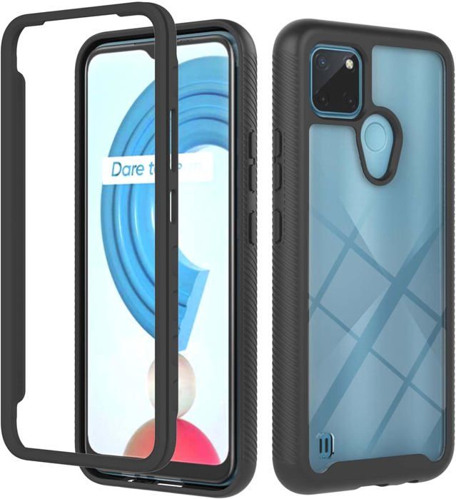 Custodia Portafoglio SEAHAI Per Realme C21Y/C25Y - Pelle PU Con Slot Carte, Supporto E Blocco RFID - Blu