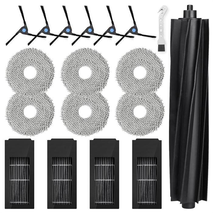 Lot De 19 Accessoires Pour Robot Ecovacs Deebot X2 Omni / X2 / X2 Pro - Neuf - Filtre, Brosse, Tampons