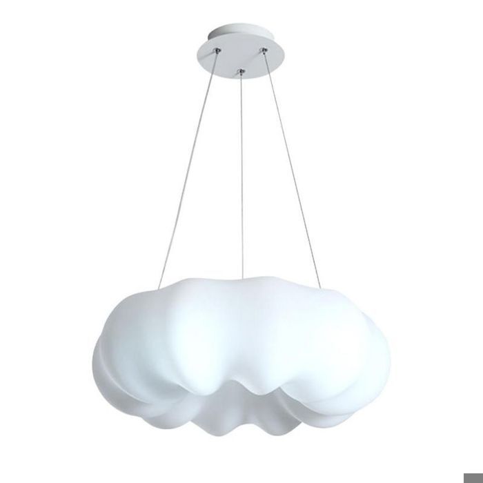WOTTES LED Lustre Suspension Creative Citrouille Nuage Salon Luminaire Moderne E27 Lampe Blanc 1pcs Ø 30*30CM lumière blanche
