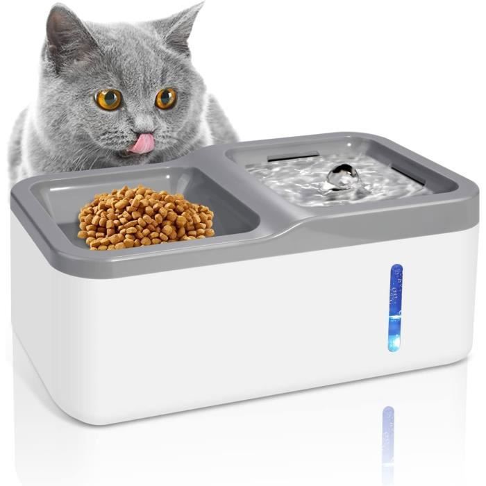 Comparer les prix de Gamelles Distributeurs Fountain deau multifunctional automatique pour chiens et chats blanc FONTAINE A EAU