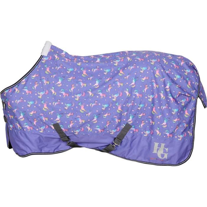 Comparer les prix de Couverture dextérieur pour cheval HorseGuard Josh Unicorn Turnout 0g - Violet - 105 cm