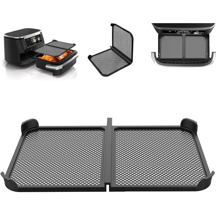 Lot De 2 Protections Anti-éclaboussures Pour Friteuse à Air - Silicone + Acier Inox, Lavables Au Lave-vaisselle