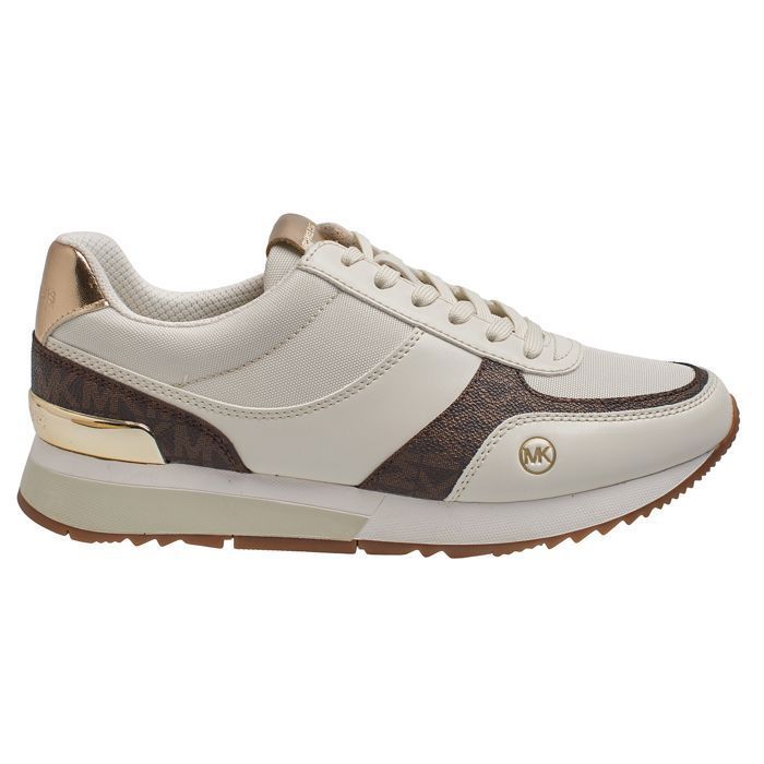 Michael Kors Chaussures de sport Andi Trainer pour femmes 49R4AIFS2L-Blanc Marron