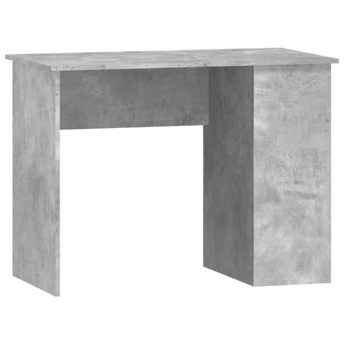 “Winter SaleTOP Bureau moderne compact Gris - Bureau Gris béton 100x55x75cm - bois dingénierie PRO84698