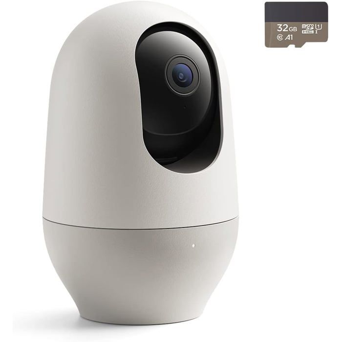 Caméra Avec Carte Micro Sd 32 Gb, Caméra Surveillance Wifi Intérieur ...