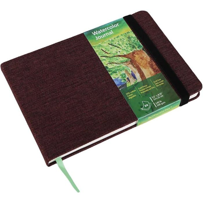 Lightwish – Carnet De Croquis Aquarelle 100 % Coton – 300 G/m² – 20 Feuilles – Format 23,5 X 16,5 Cm – Pressé à Froid