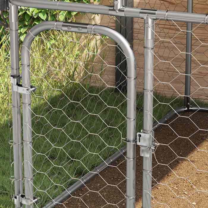Meuble Déco - Niche/enclos pour chiens - CHICArgent Chenil extérieur avec toit 100x100x150 cm luf2108697