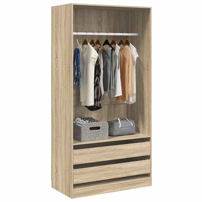 Décoratif - Garde-robe -(1 PCS）- Vidaxl - Armoire penderie Pour chambre Chêne sonoma 100x50x200 cm - bois dingénierie 229518