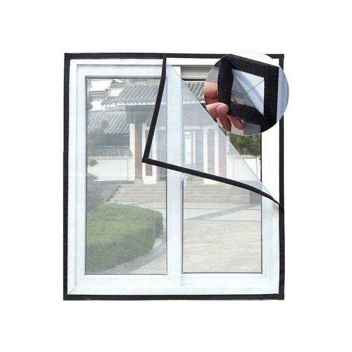 Filet de protection pour chat - moustiquaire autocollante transparente 130 x 150 cm