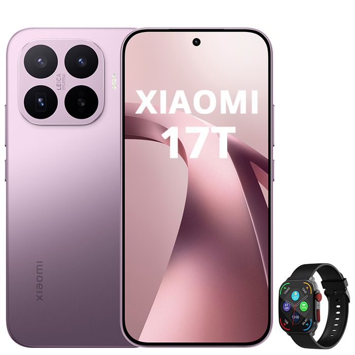 Smartphone Xiaomi 17T 5G 12 Go RAM 256 Go ROM - Violet & Smartwatch