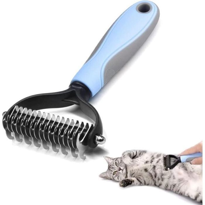 Brosse Chien Brosse Chat - Râteau de Toilettage pour Chien - Peigne Déméloir Chien et Brosse Chien Poil Long