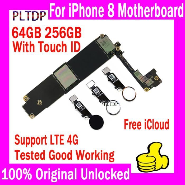 256 Go-Blanc-Carte mère déverrouillée en usine pour iPhone 7Plus, carte