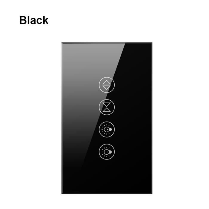 Noir CLS02-AVATTO-Joli de rideau électrique, volet roulant, stores ...