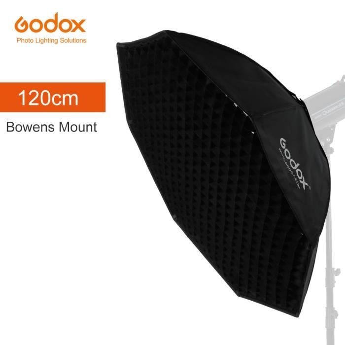 Softbox Octogonale Godox LM-S25 - Pour Flash Rétro Lux Master - Lumière Douce Et Portable