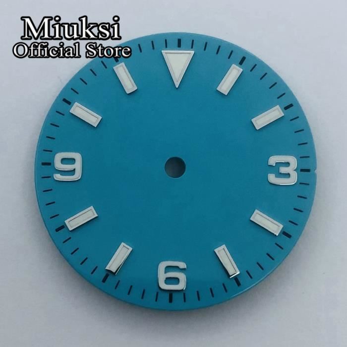 Cadran De Montre Lumineux Vert 28.5mm Pour Mouvement NH35/NH36 - Neuf Avec étiquettes