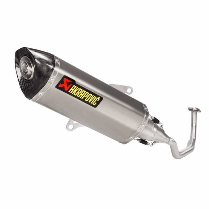 Pot maxiscooter akrapovic pour honda 125 forza 2017+ (ligne complete racing line) (s-h125r5-hrss) (homologue ce)