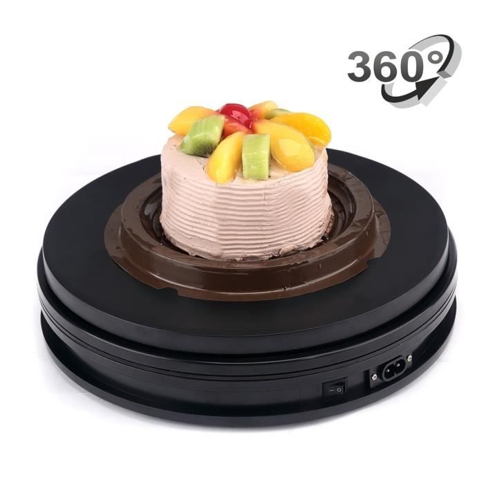 Présentoir Motorisé CDIYTOOL - Rotation 90-180-360° - Charge 8kg - 5 Fonds PVC Inclus