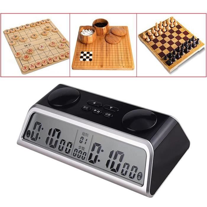 LEAP Horloge D'Échecs Digitale | Minuterie Tournoi | Compte à Rebours Fischer | Pour échecs, GO, Scrabble
