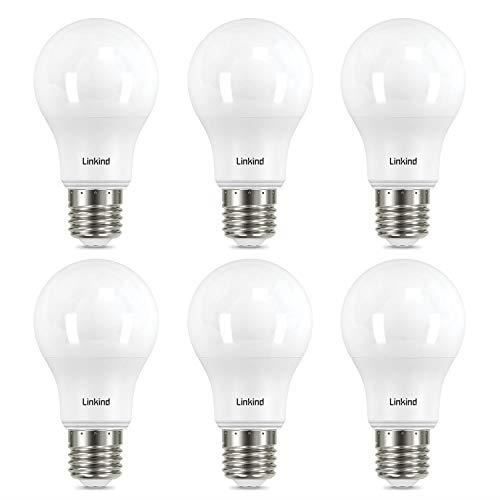 Linkind Ampoule LED E27 Blanc Chaud, 8W Equivalent 60W, 2700k