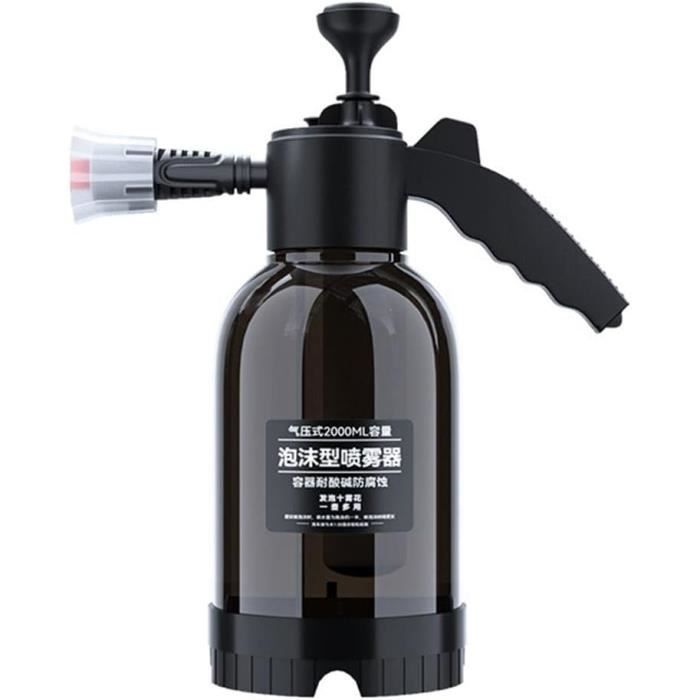 Pulvérisateur Mousse 2L - Pression Portable - Pour Voiture, Jardin, Maison - Buse Réglable - Facile à Utiliser