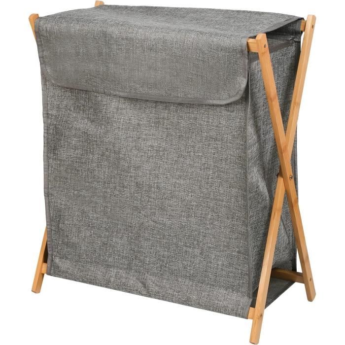 Panier à Linge Pliable En Coton LEADSTAR - Corbeille Rangement Vêtements Ou Jouets