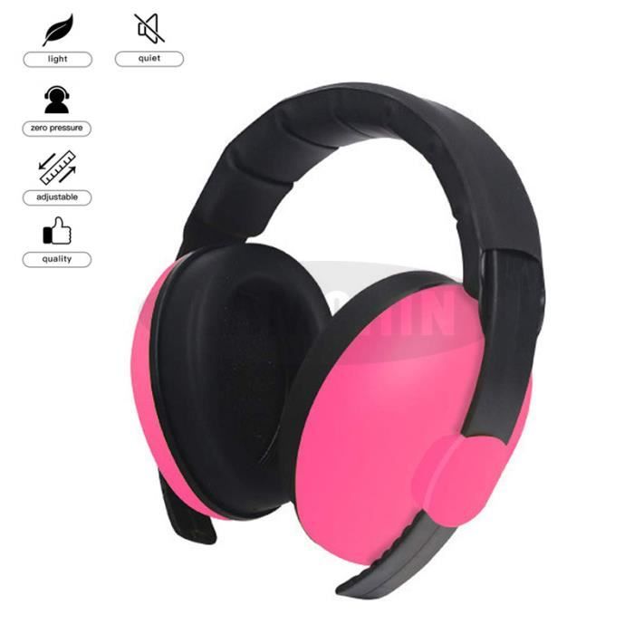 Casque Anti Bruit Enfant Protection Auditive Pour Les Bebes Et Les Enfants Pour Dormir Concerts D Avion De Feux D Artifice Rose Cdiscount Puericulture Eveil Bebe